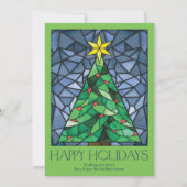 ヴィンテージ写真 ハッピーホリデー スター シーズンカード (正面)