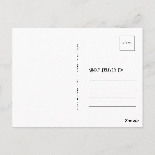 ヴィンテージ写真 |ブックとワイルドフラワーの自然シーン ポストカード (裏面)