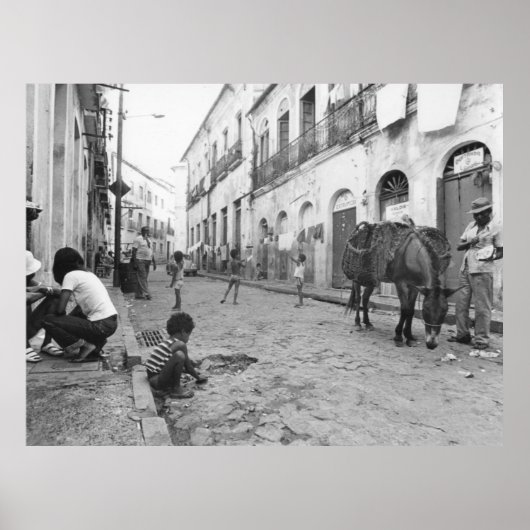 ヴィンテージ写真：ブラジルのサルバドール市 ポスター (正面)