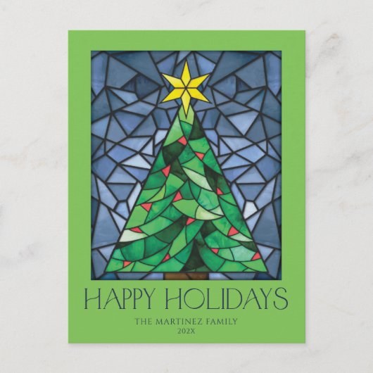 ヴィンテージ写真 ホリデーシーズン スター シーズンポストカード (正面)