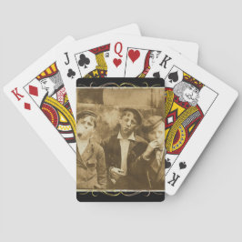 ヴィンテージ写真：喫煙葉巻 トランプ