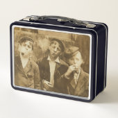 ヴィンテージ写真：喫煙葉巻 メタルランチボックス (裏面)