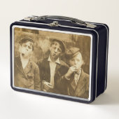 ヴィンテージ写真：喫煙葉巻 メタルランチボックス (正面)