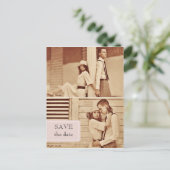 ヴィンテージ写真：日付はがきを保存 案内ポストカード (スタンド正面)