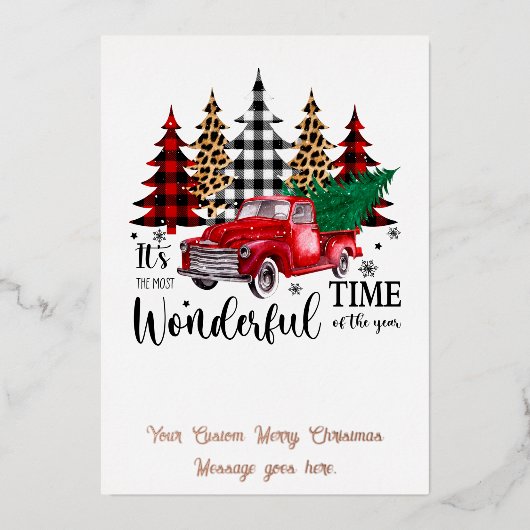 ヴィンテージ写真 箔シーズンカード (正面)