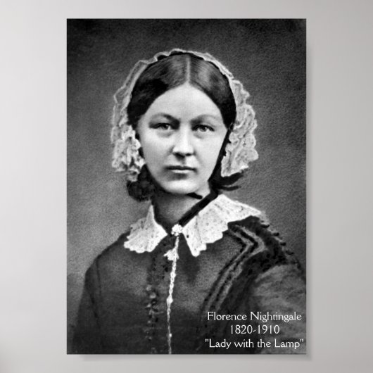 ヴィンテージ写真 – Florence Nightingale,ナース, ポスター (正面)