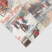 ヴィンテージ冬おもしろいクリスマスコラージュ 薄葉紙 (詳細)