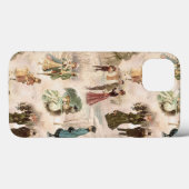 ヴィンテージ冬のおもしろい雪のシーン Case-Mate iPhoneケース (裏面 (横))