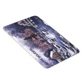 ヴィンテージ冬のシーン。クリスマスプレゼント磁石 マグネット (右側)