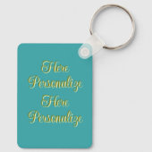 ヴィンテージ冬のスノーフレークのリボンのダマスクの写真 キーホルダー (裏面)