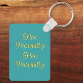 ヴィンテージ冬のスノーフレークのリボンのダマスクの写真 キーホルダー (裏面)