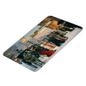 ヴィンテージ冬のパリのシーンクリスマスプレゼント マグネット (左側)