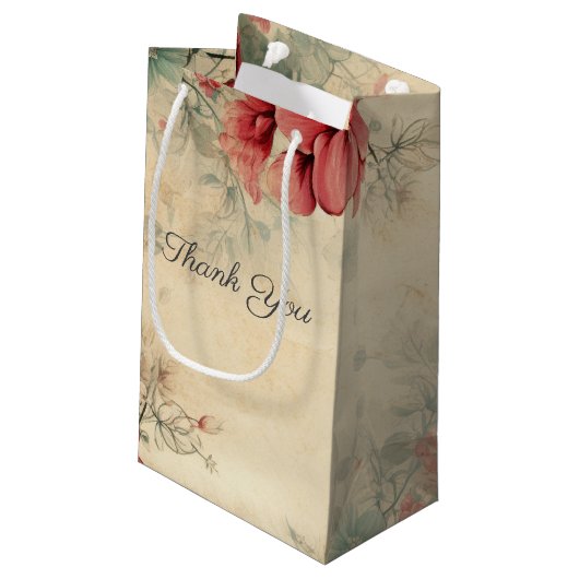 ヴィンテージ冬のフローラサンキューオペ抱き枕 スモールペーパーバッグ (裏面アングル)