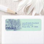 ヴィンテージ冬の景色 ラベル (インサイチュ)