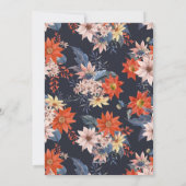 ヴィンテージ冬の植物学写真メリークリスマス シーズンカード (裏面)