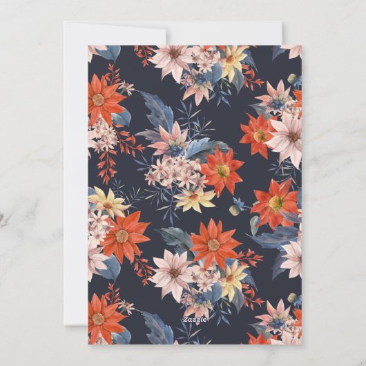 ヴィンテージ冬の植物学写真メリークリスマス シーズンカード (裏面)