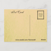 ヴィンテージ冬の絵はがき ポストカード (裏面)