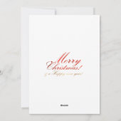 ヴィンテージ冬の通り メリークリスマス シーズンカード (裏面)