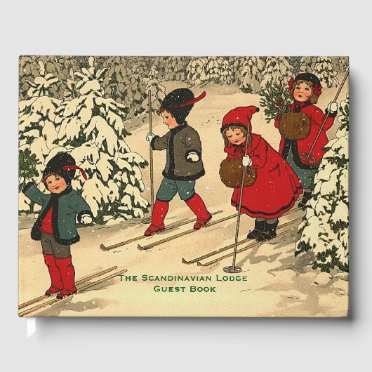 ヴィンテージ冬の風景 ゲストブック (正面)