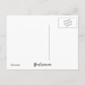 ヴィンテージ冬サンタのクリスマスポストカード シーズンポストカード (裏面)