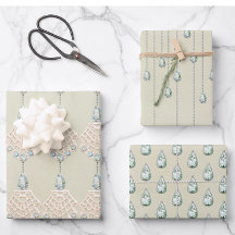 ヴィンテージ冬ティール（緑がかった色）サイビクトリアンンエレガント