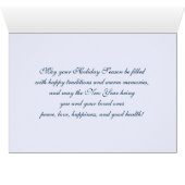 ヴィンテージ冬パリのシーンクリスマスカード (内部横(下))