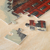 ヴィンテージ冬ベルファスト旅行 ジグソーパズル (側面)