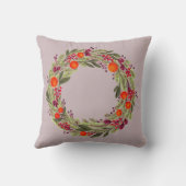 ヴィンテージ冬リース装飾用クッション クッション (裏面)