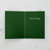 ヴィンテージ冬季クリスマスカード シーズンカード (内部)