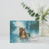 ヴィンテージ冬葉書 ポストカード (スタンド正面)