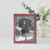 ヴィンテージ冬葉書 ポストカード (スタンド正面)