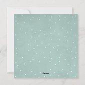 ヴィンテージ冬雪だるまハッピーホリデーズフォト シーズンカード (裏面)