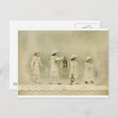 ヴィンテージ冬 ポストカード (正面/裏面)