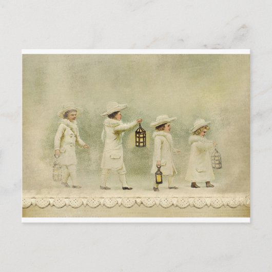 ヴィンテージ冬 ポストカード (正面)