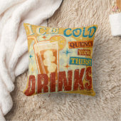 ヴィンテージ冷たい飲み物のメタルサイン。ヴィンテージ、ソーダ、 クッション (ブランケット)