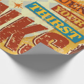 ヴィンテージ冷たい飲み物のメタルサイン。ヴィンテージ、ソーダ、 ラッピングペーパー (角)