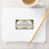 ヴィンテージ処理紙スクリプト住所 シール (インサイチュ)