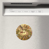 ヴィンテージ凱旋門,パリ,フランス旅行アート マグネット (インサイチュ (食洗機))