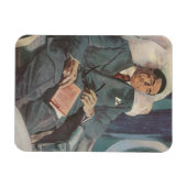 ヴィンテージ出張読機内 マグネット (横)