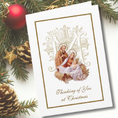 ヴィンテージ出生イエズス宗教的マリアン十字架 カード