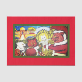 ヴィンテージ出生イラストレーションとしての猫の出生 薄葉紙