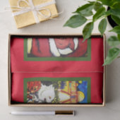 ヴィンテージ出生イラストレーションとしての猫の出生 薄葉紙 (ギフト)