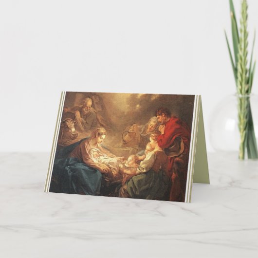 ヴィンテージ出生クリスマスカード シーズンカード (正面)