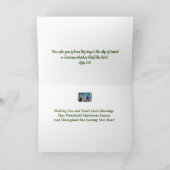 ヴィンテージ出生クリスマスカード シーズンカード (内部)