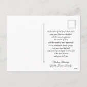 ヴィンテージ出生クリスマスIクラシック宗教 シーズンポストカード (裏面)