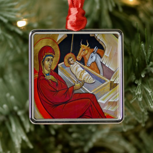 ヴィンテージ出生シーンオーナメント メタルオーナメント (ツリー)