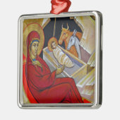 ヴィンテージ出生シーンオーナメント メタルオーナメント (左)