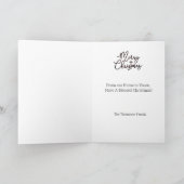 ヴィンテージ出生シーンクリスマスカード シーズンカード (内部)