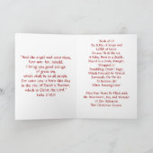 ヴィンテージ出生シーンクリスマスカード シーズンカード (内部)