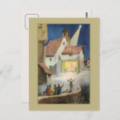 ヴィンテージ出生シーン,ベツレヘムの星 ポストカード (正面/裏面)